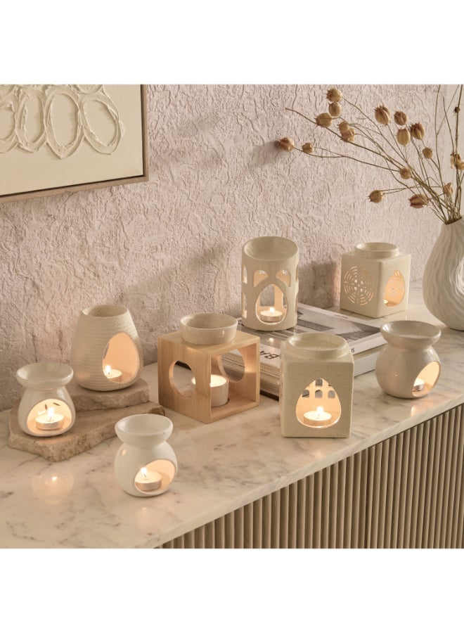 Home Box Ceramic Oil Burner - Cream Color - Image 4